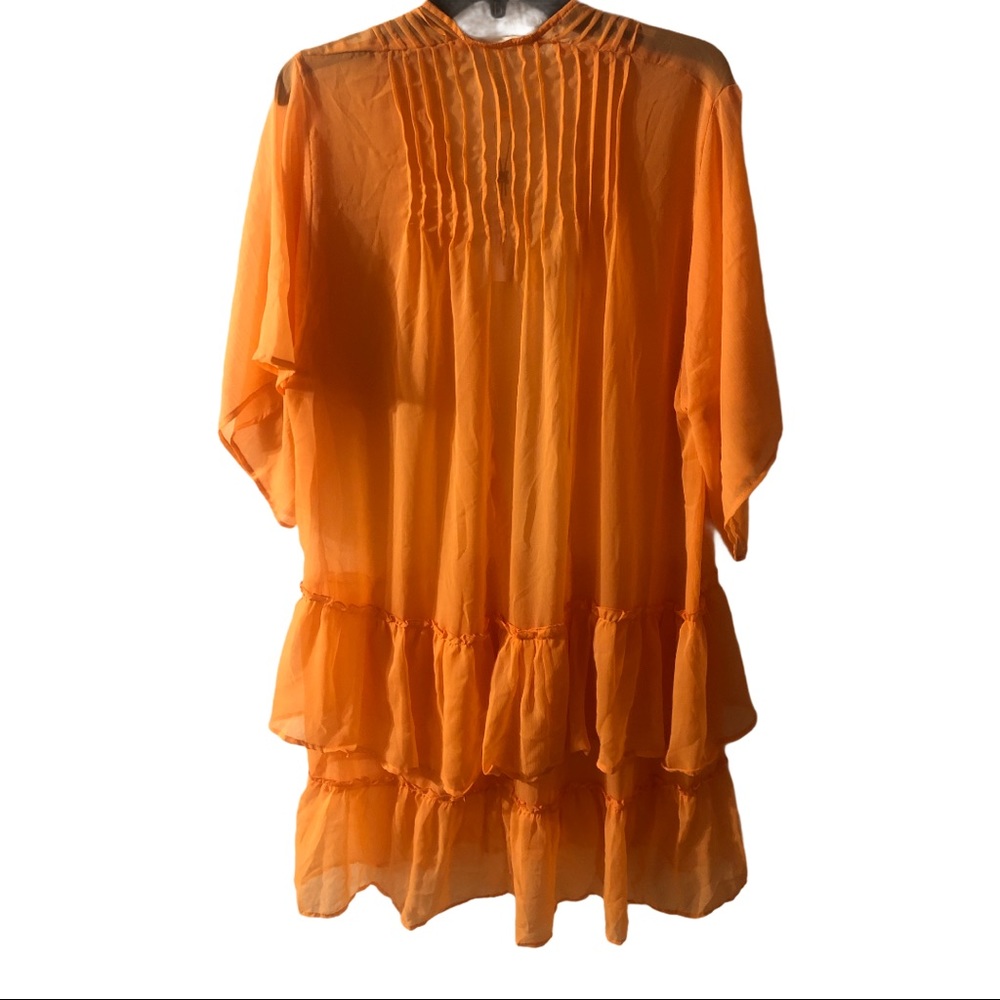 BCBGENERATION RUFFLE KIMONO ROBE - Picture 2 of 6